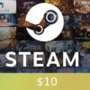 כרטיס מתנה של Steam $10 קוד הפעלה גלובלי