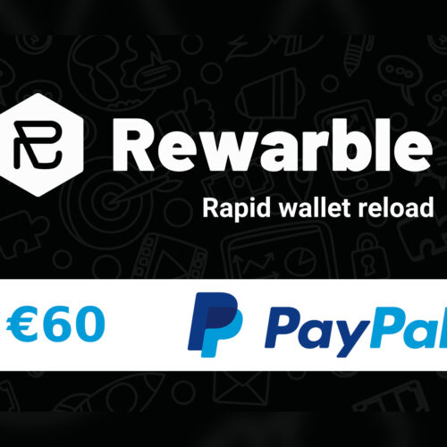 כרטיס מתנה Rewarble PayPal €60
