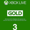 כרטיס מנוי Xbox Live GOLD למשך 3 חודשים Xbox Live EUROPE
