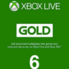 Xbox Live GOLD Subscription Card - 6 Months Xbox Live - EUROPE