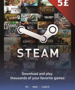 Steam Gift Card 5 GBP - Steam Key - United Kingdom
