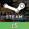 כרטיס ארנק Steam £5 קוד הפעלה גלובלי