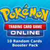 Pokemon Online TCG 10 Random Cards Booster Pack Key