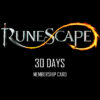 RuneScape 30-Day Prepaid Time Game Card